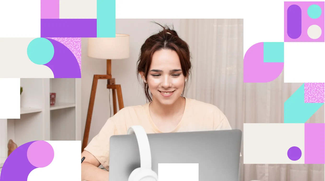 Person working on laptop